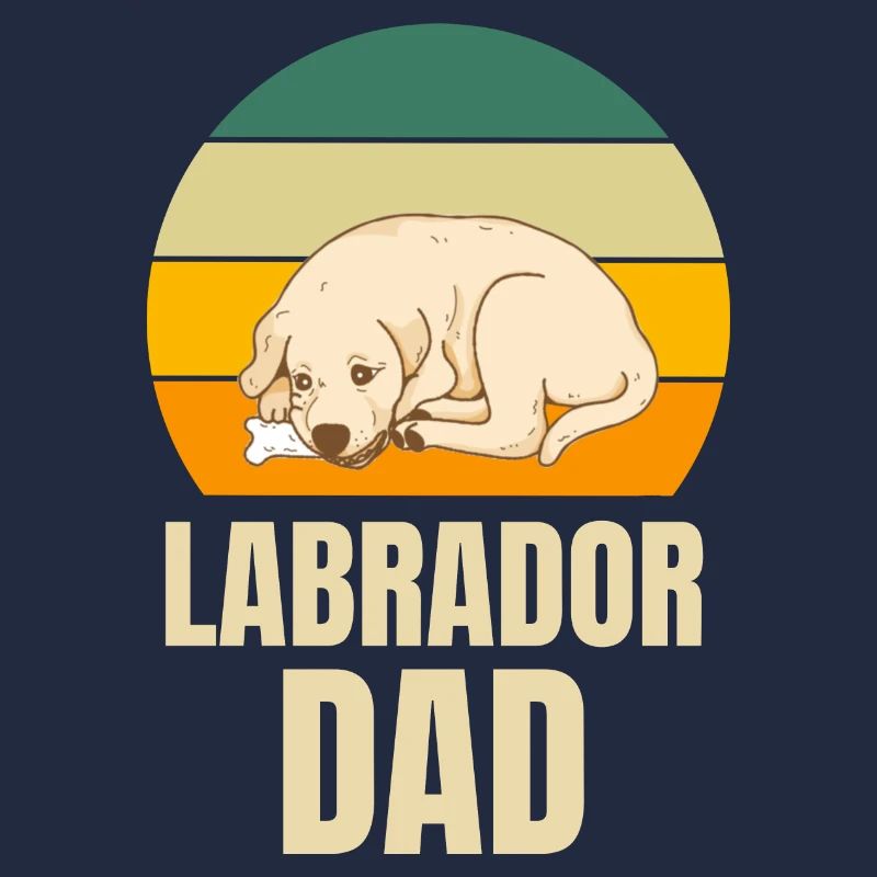 Chiens rétro Papa Labrador