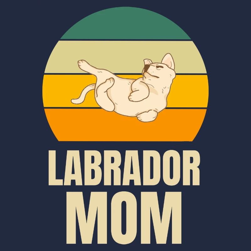 Retro Chiens Mama Labrador