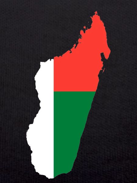 Madagascar map flag flag