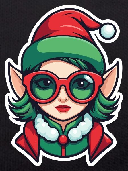 Elf Christmas Drawing