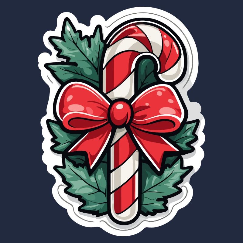 Candy Cane Christmas Drawing