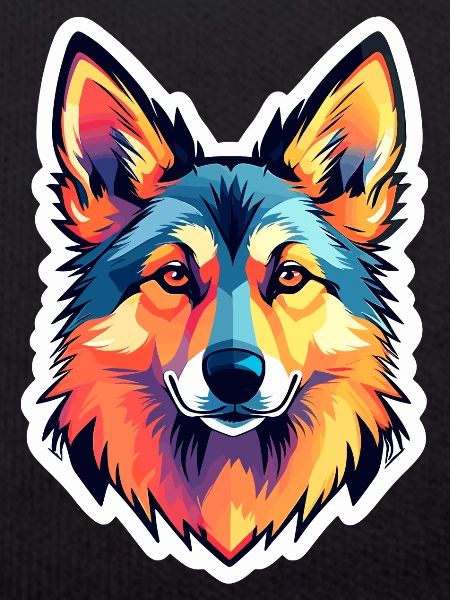 German Shepherd Illustration