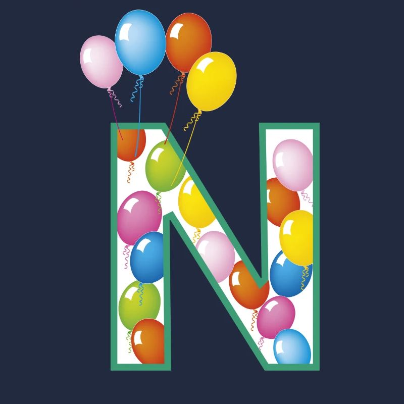 Buchstabe N Luftballons