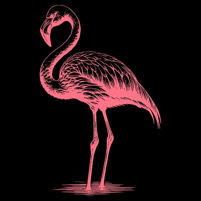 Knuffiger pinker Flamingo