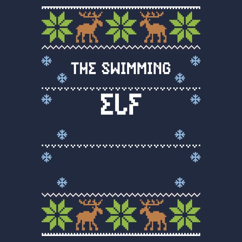 The Swimming Elf - Ugly Christmas