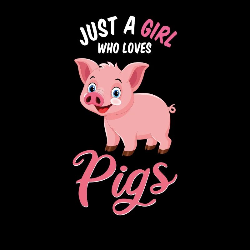 Schwein Mädchen Pink Süß Liebe Geschenkidee