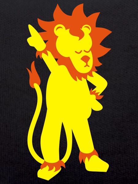 Lion in disco pose