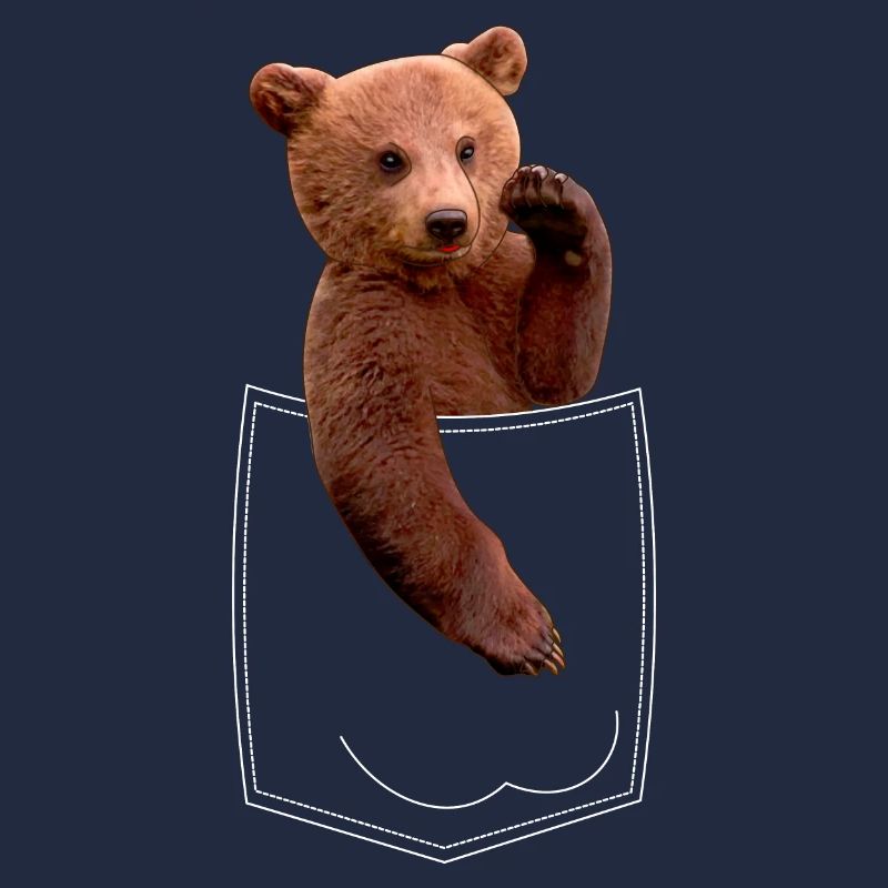 Bär Brusttasche Bear Pocket