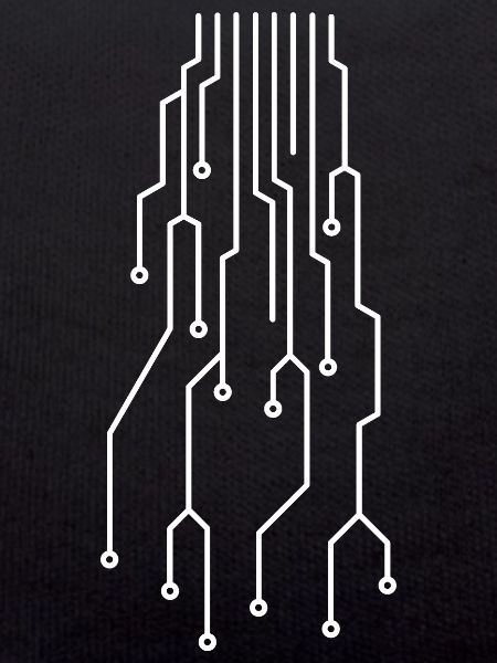 Futuristic computer circuit board