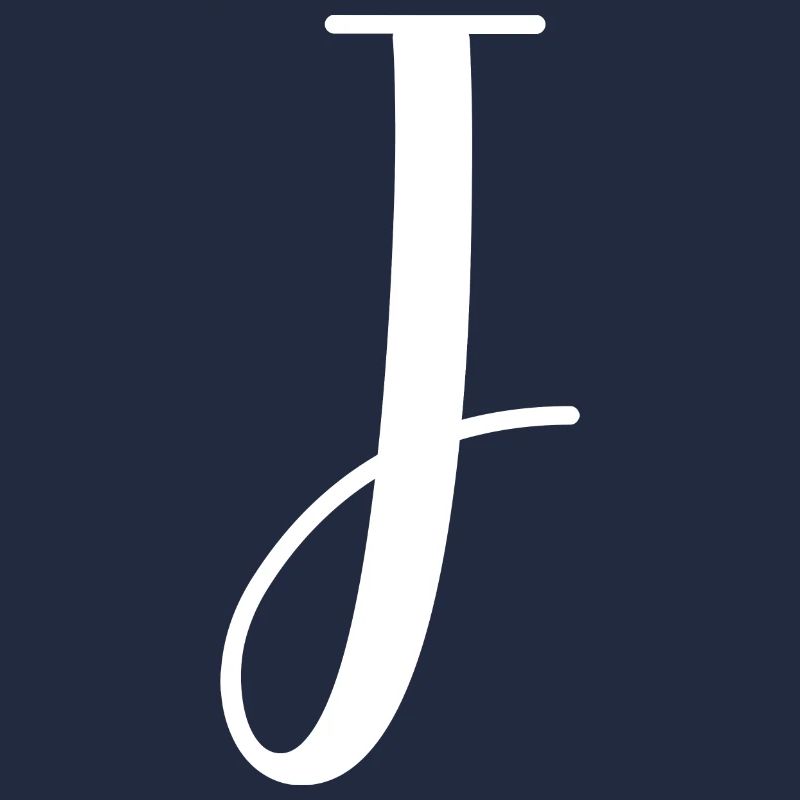 Calligraphie, initiale J