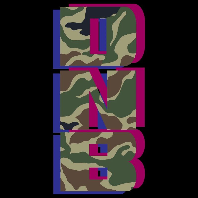 DNB Camo Vert Original Junglist Drum n Bass