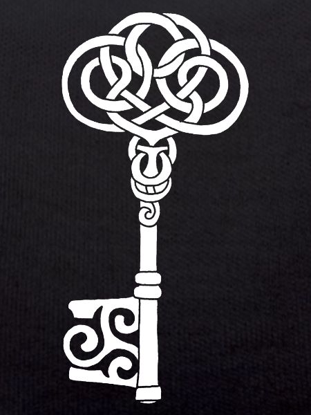 White Celtic Key