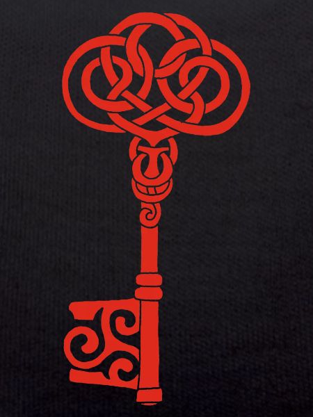 Red Celtic Key