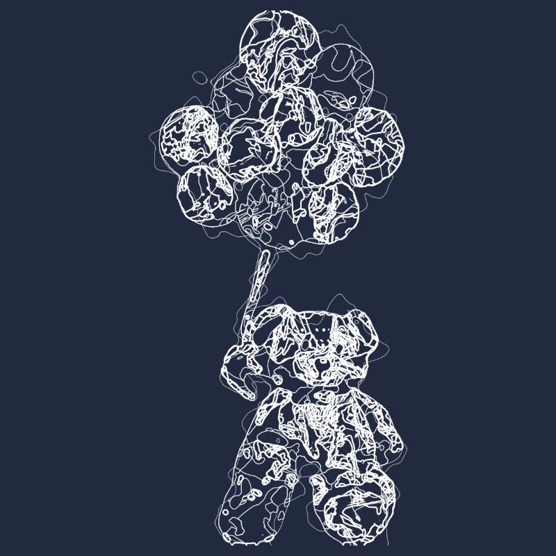 Bärenballon Line Art