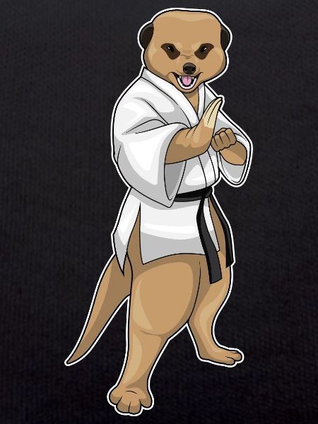 Erdmännchen Karate Kampfsport