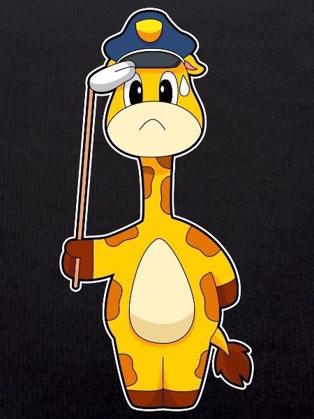 Giraffe Polizist Polizei
