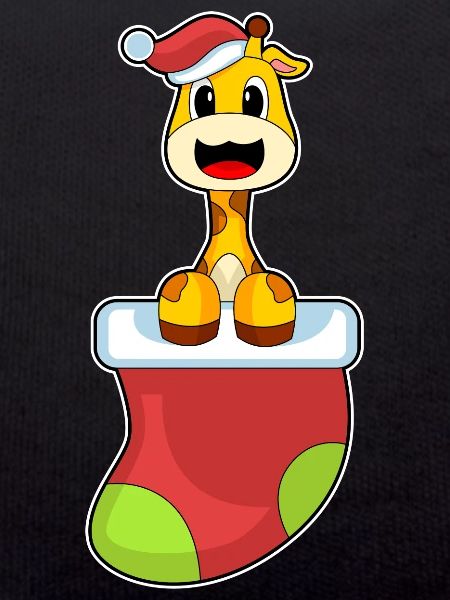 Giraffe Christmas Christmas Sock