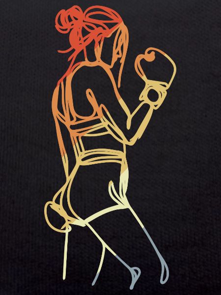 Female Boxer Retro