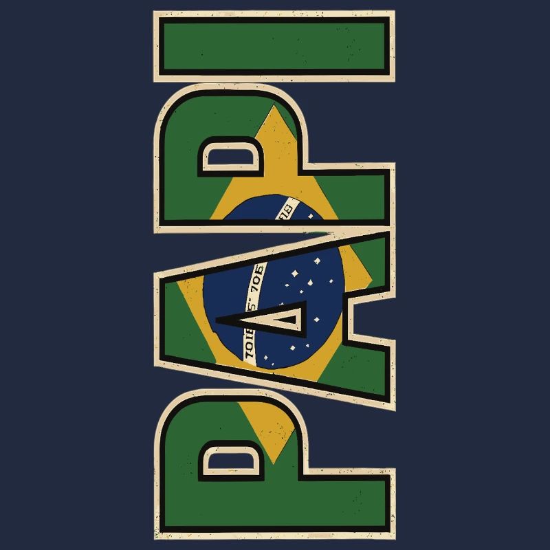 PAPI Brasil – Style rétro avec drapeaux