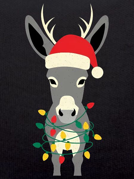 Donkey Elf Christmas Funny Gift