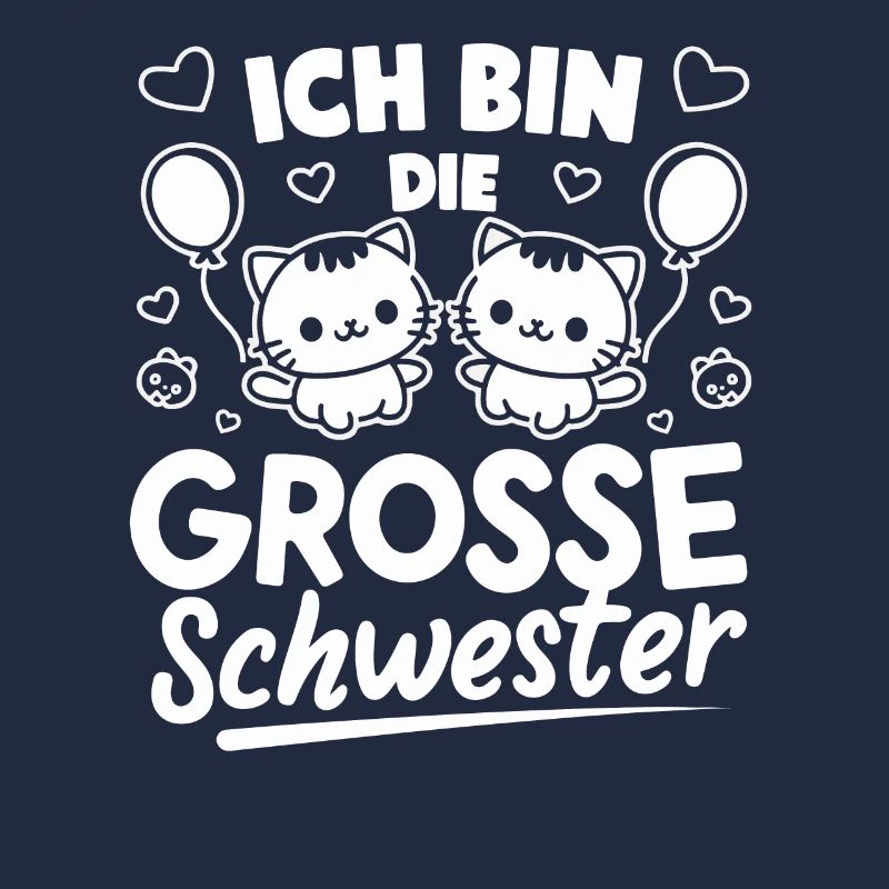 Große Schwester Kätzchen Schwangerschaft Verkündun