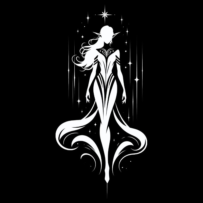 Elfe-Sternenschimmernde Eleganz