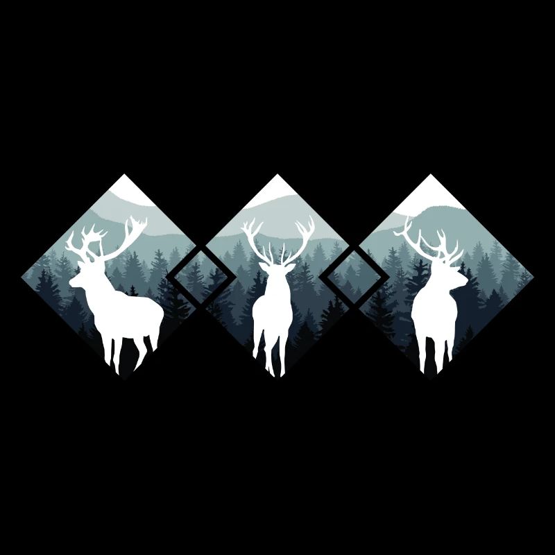 Jäger Bergsteiger Wanderer Hirsch