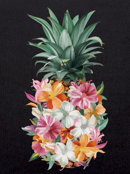Pineapple tropical hawaiian fruit