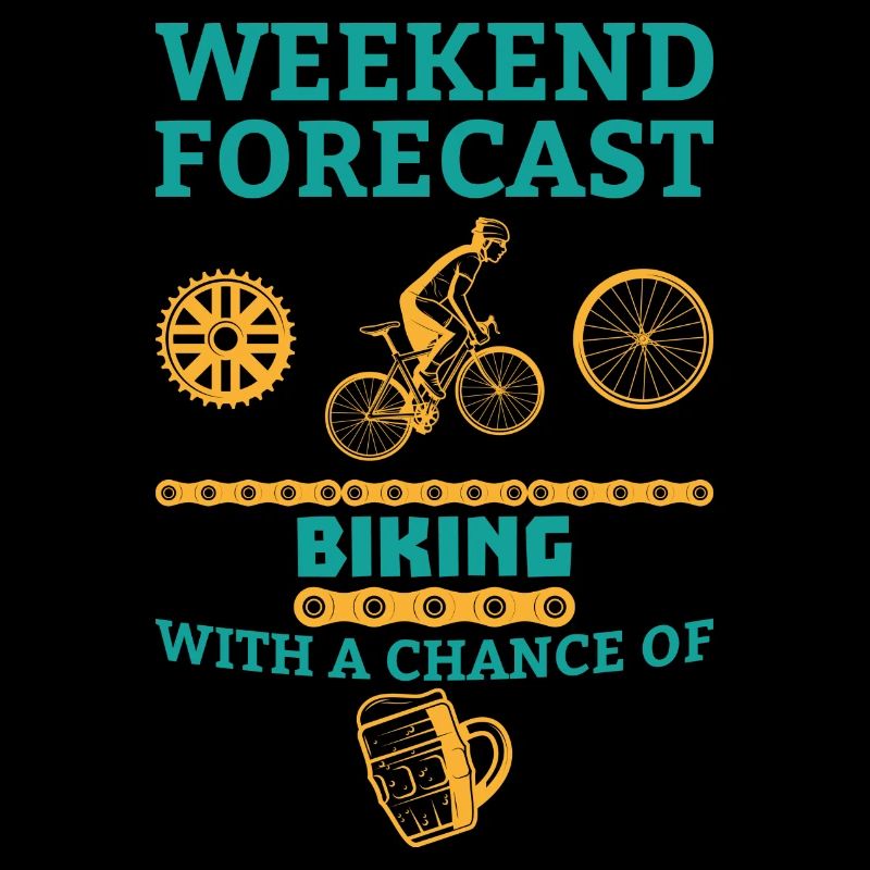 Weekend forecast biking cadeau cycliste sport