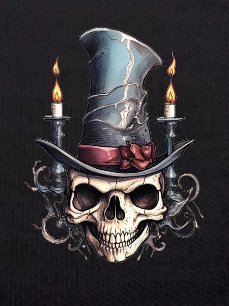 Skull Cylinder Drawing