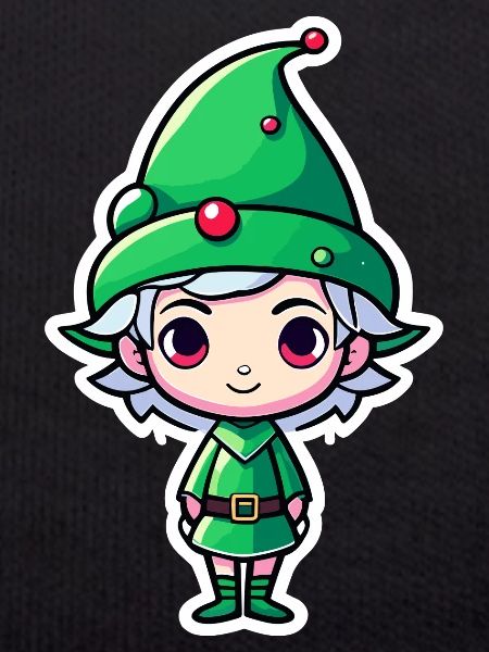 Elf Christmas Illustration