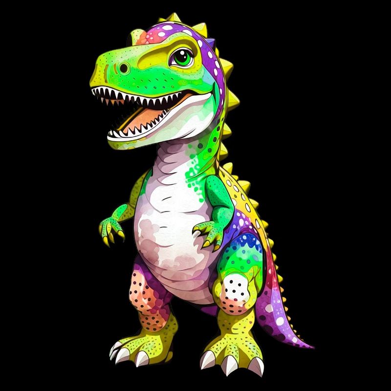 Rainbow T-Rex Dinosaur