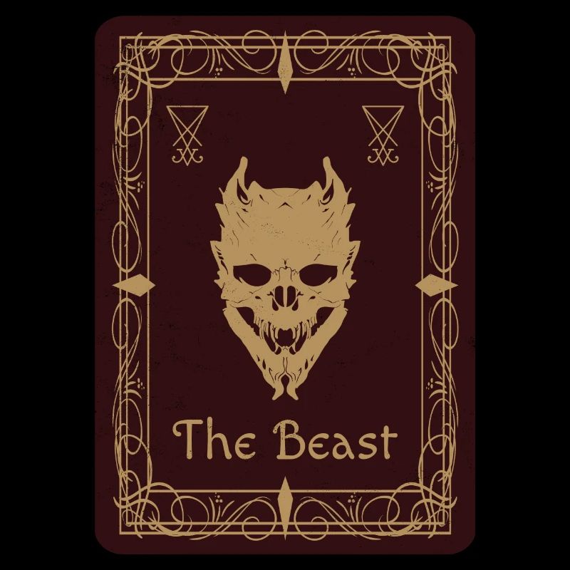 The Beast Tarot Halloween grusel Geschenk Idee