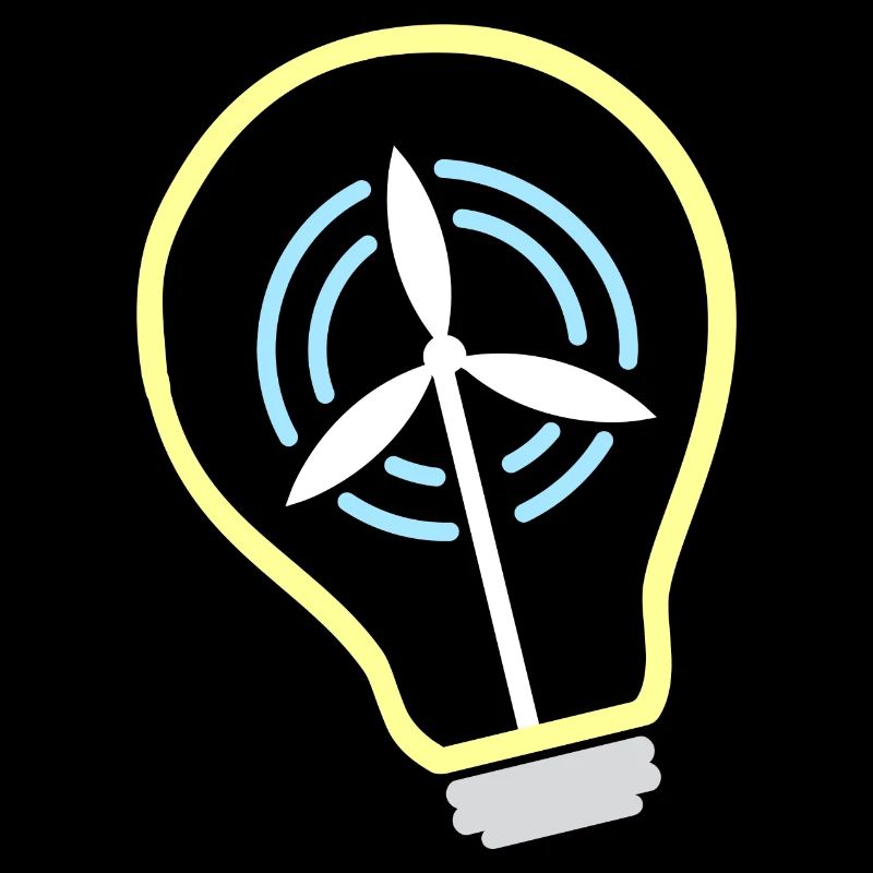 Windmill Wind Renewable Energy Light Bulb Climate