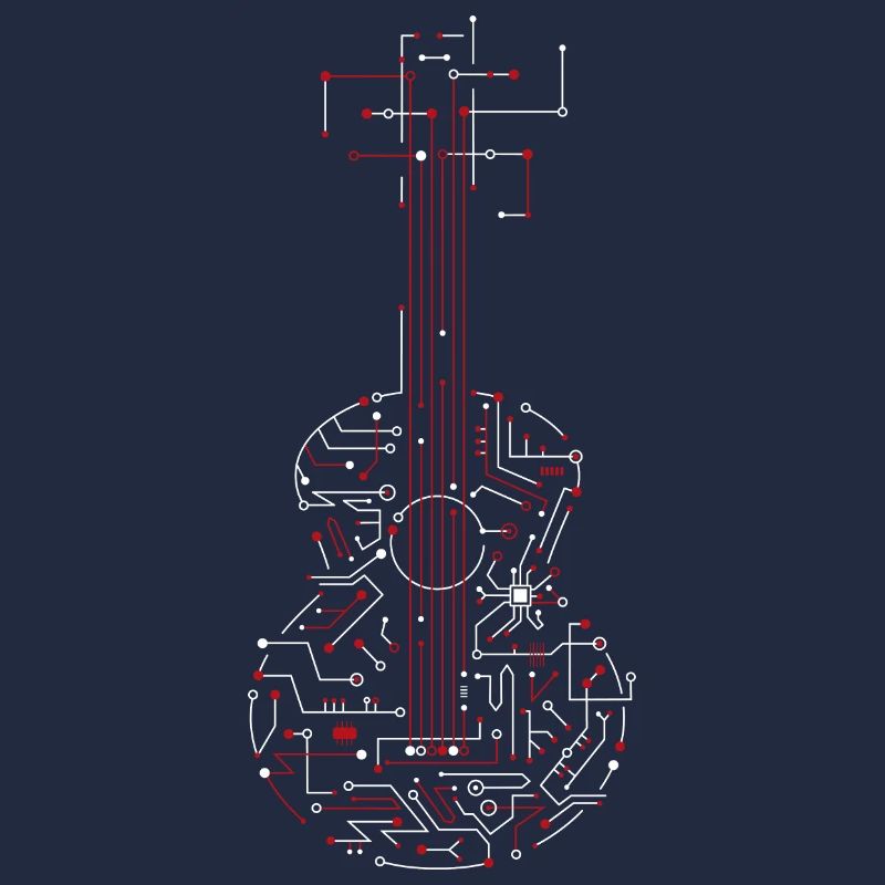 Electrical network guitar