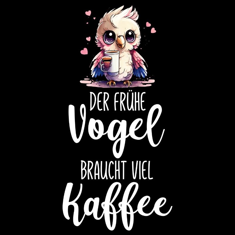 Eine lustige Eule braucht viel Kaffee Sprüche
