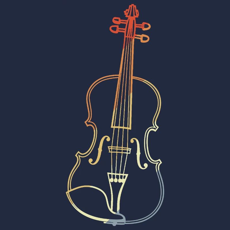 Dessin de violon vintage