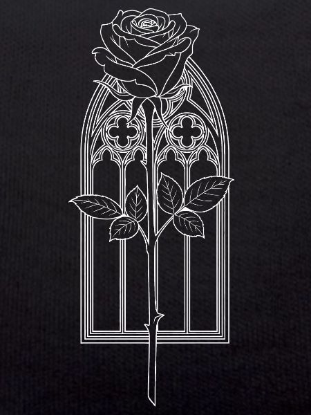 Rose in Gothic Window