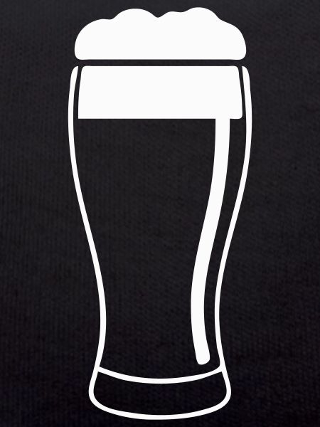 Beer glass with foam
