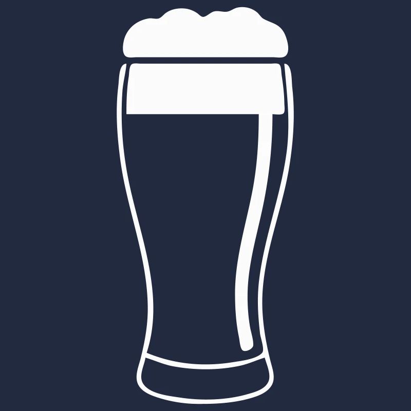 Verre à bière avec mousse