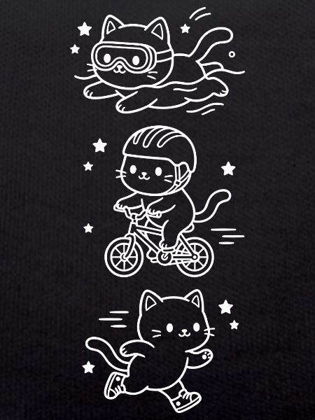 Triathlete Kawaii Cats