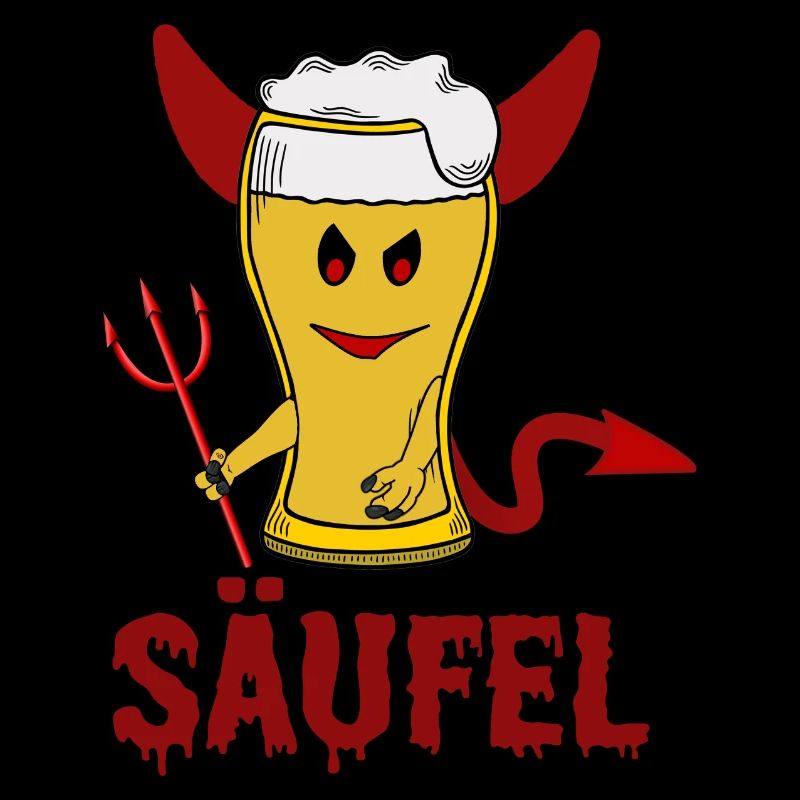 Säufel Teufel Säufer Wortwitz Beer Halloween