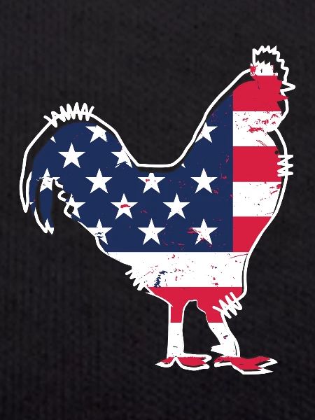 USA Flag Hen -