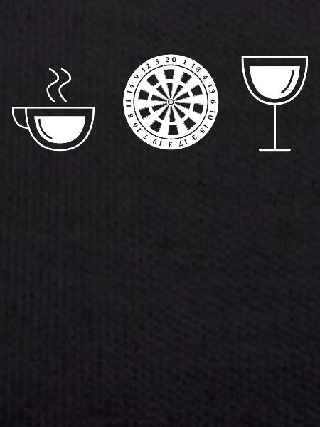 Wein - Kaffee - Dartscheibe