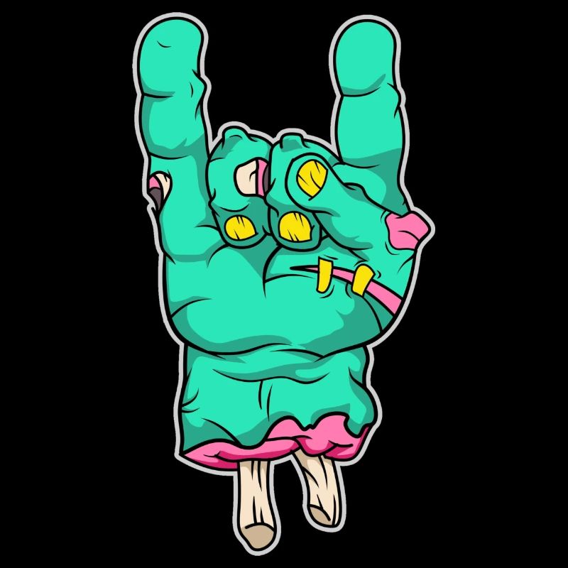 Zombie Hand Rock Halloween Kostüm