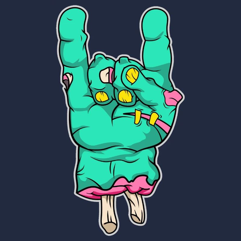 Zombie Hand Rock Halloween Kostüm