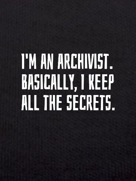Je suis archiviste