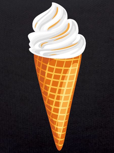 Ice cream with caramel