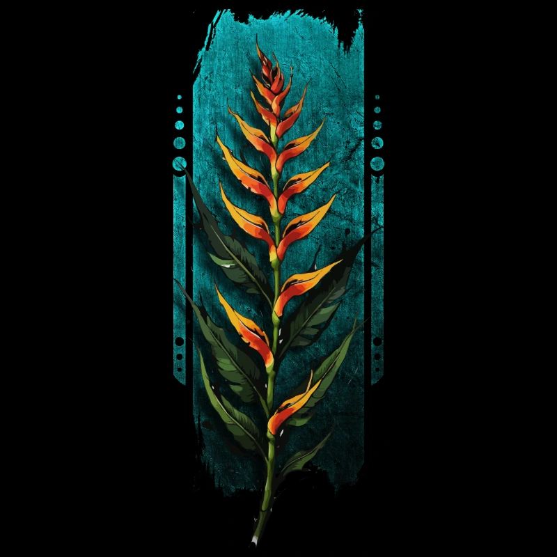 Splendeur tropicale : Fleur d’Heliconia