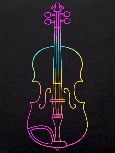 Violin Line Drawing
